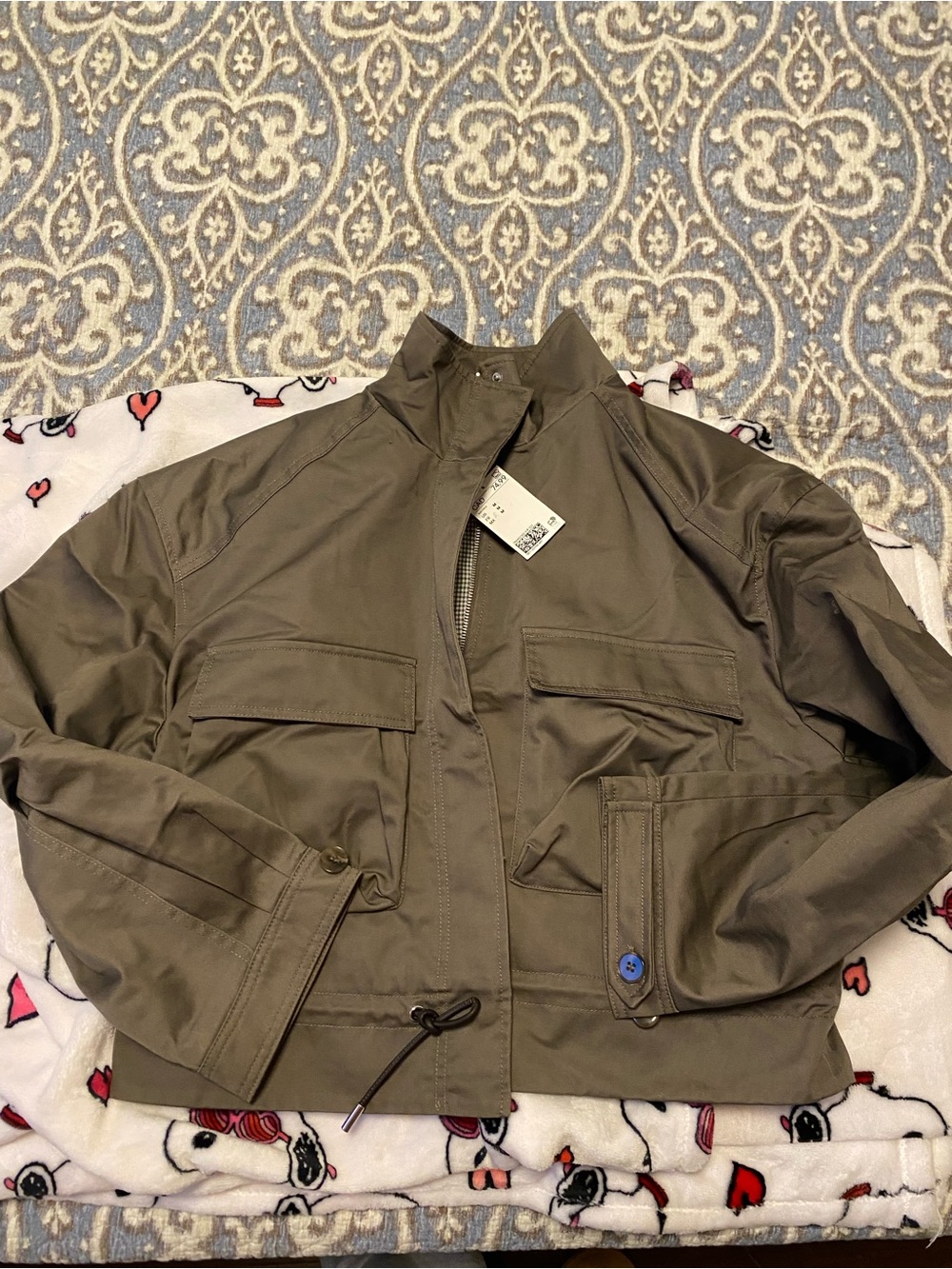 H&M Olive Green Military Field Jacket